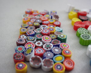 MILLEFIORI-Scheiben d:05-06mm, 100g