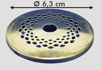 Kappe perforiert d: 6,3cm