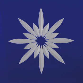 Friesecke 12x12cm Star blau