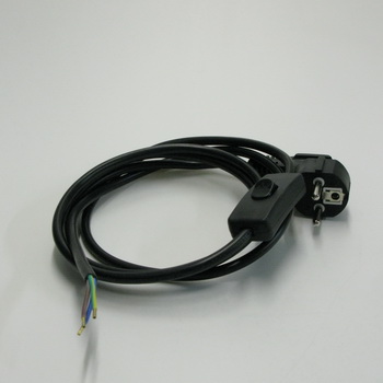 Cord 3way with plug/switch black Cord 3way with plug/switch black