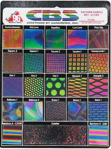 Dichroic S100 klar Mustersatz Pattern AK96 Dichroic S100 klar Mustersatz Pattern AK96