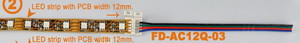 LED-Steckverbinder für RGB 12mm, mit Kabel