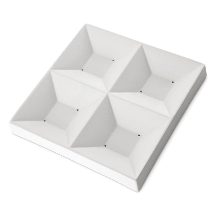 Fusingform 17x17x17cm Sushi 4x Quadrate klein