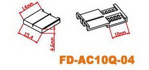 LED-Steckverbinder für RGB 10mm
