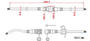 LED-Verbindungsstecker für RGB Streifen