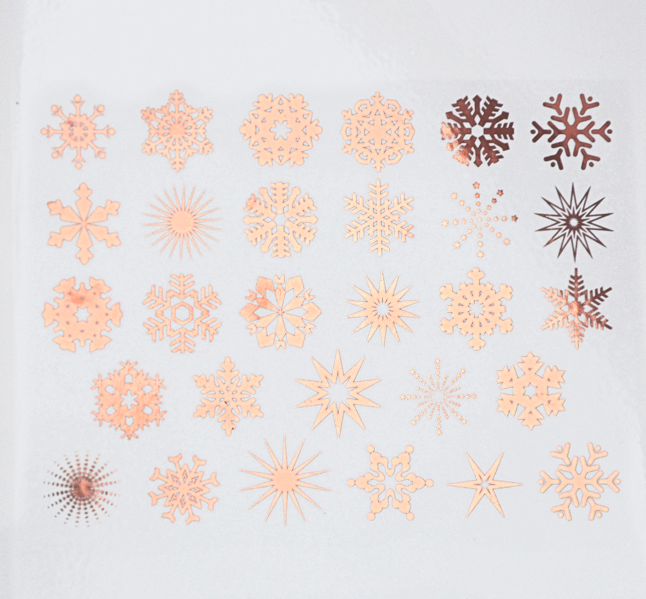 Fusing Decal Schneeflocken Kupfer Fusing Decal Schneeflocken Kupfer