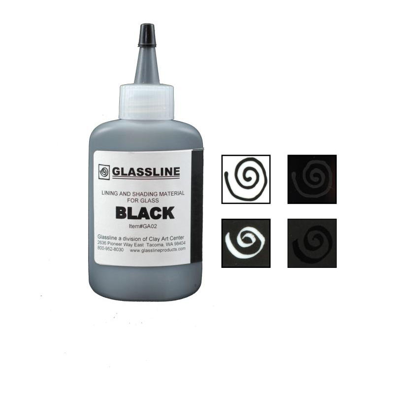 Glassline Farbstift GA02 schwarz 56g Glassline Farbstift GA02 schwarz 56g