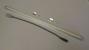 LED-Streifen, 1000mm, WW,48LEDs, 24V, 12W, IP54