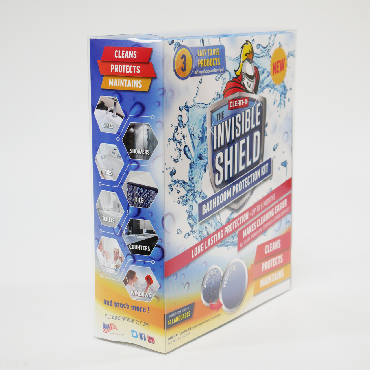 INVISIBLE SHIELD® Bathroom Protection Kit: Clean, Protect, Maintain INVISIBLE SHIELD® Bathroom Protection Kit: Clean, Protect, Maintain