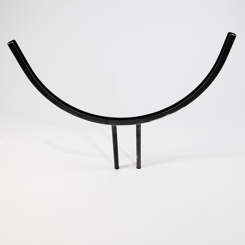 Glashalter kurz, Edelstahl halbrund für 20cm Glas Glashalter kurz, Edelstahl halbrund für 20cm Glas