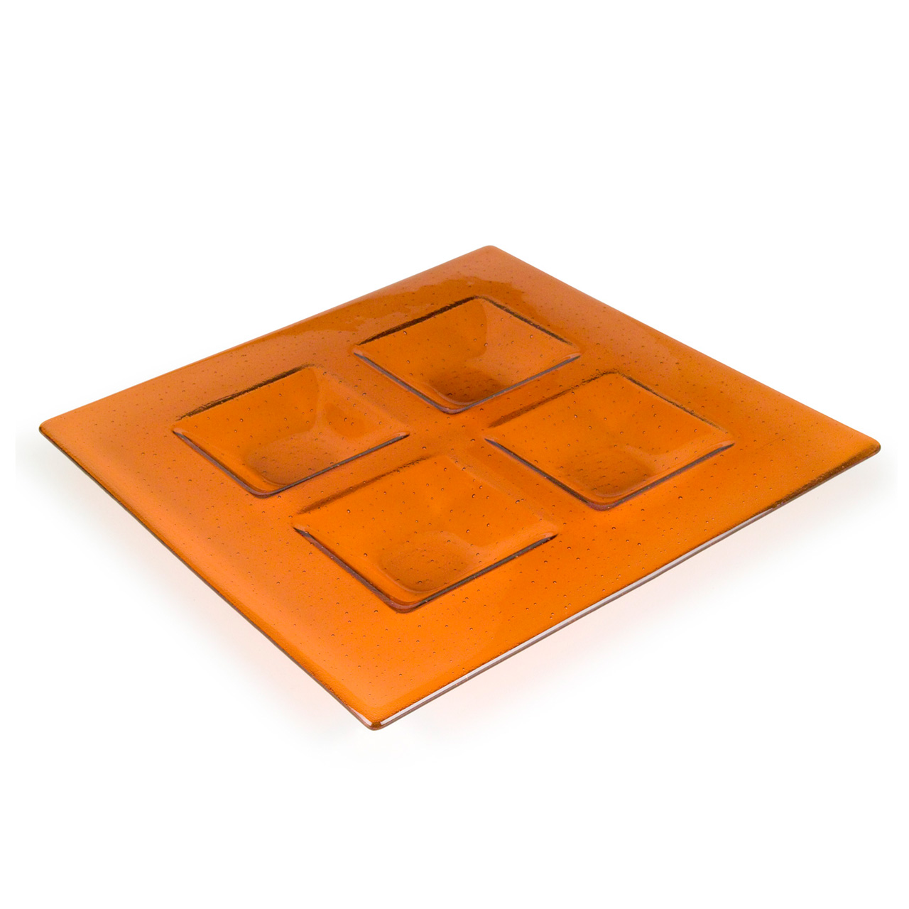 Fusingform 33x33x3cm Schale 4 Quadrate