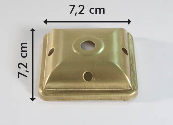 Kappe 4-eck 7,2cm Kappe 4-eck 7,2cm
