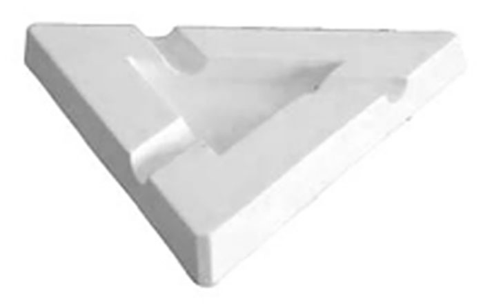 Fusing Mold 22x22x2cm Ashtray triangular Fusing Mold 22x22x2cm Ashtray triangular