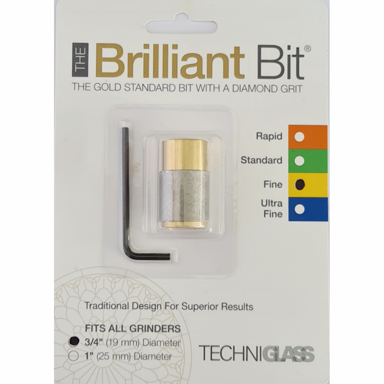Brilliant Bit Schleifkopf 19mm fein Brilliant Bit Schleifkopf 19mm fein