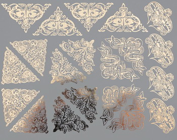 Fusing Decal Dreiecke Gold