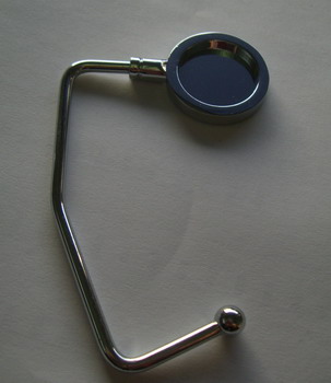 Taschenhänger rund vernickelt Taschenhänger rund vernickelt