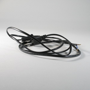 Cord 2way with plug/switch black Cord 2way with plug/switch black