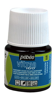 Glasfarbe Pebeo Vitrea160 Türkis 11 Glasfarbe Pebeo Vitrea160 Türkis 11