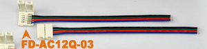 LED-Steckverbinder für RGB 12mm, mit Kabel
