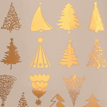 Fusing Decal Weihnachtsbaum Gold Fusing Decal Weihnachtsbaum Gold