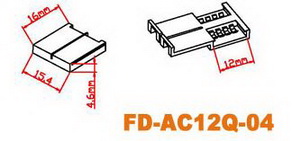 LED-Steckverbinder für RGB 12mm