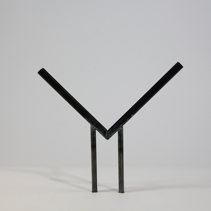 Glashalter kurz, Edelstahl V-Form für Glasquadrat Glashalter kurz, Edelstahl V-Form für Glasquadrat