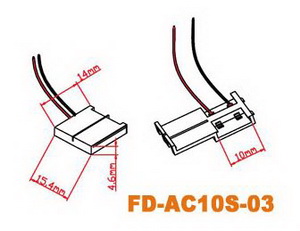 LED-Steckverbinder für 10mm, mit Kabel