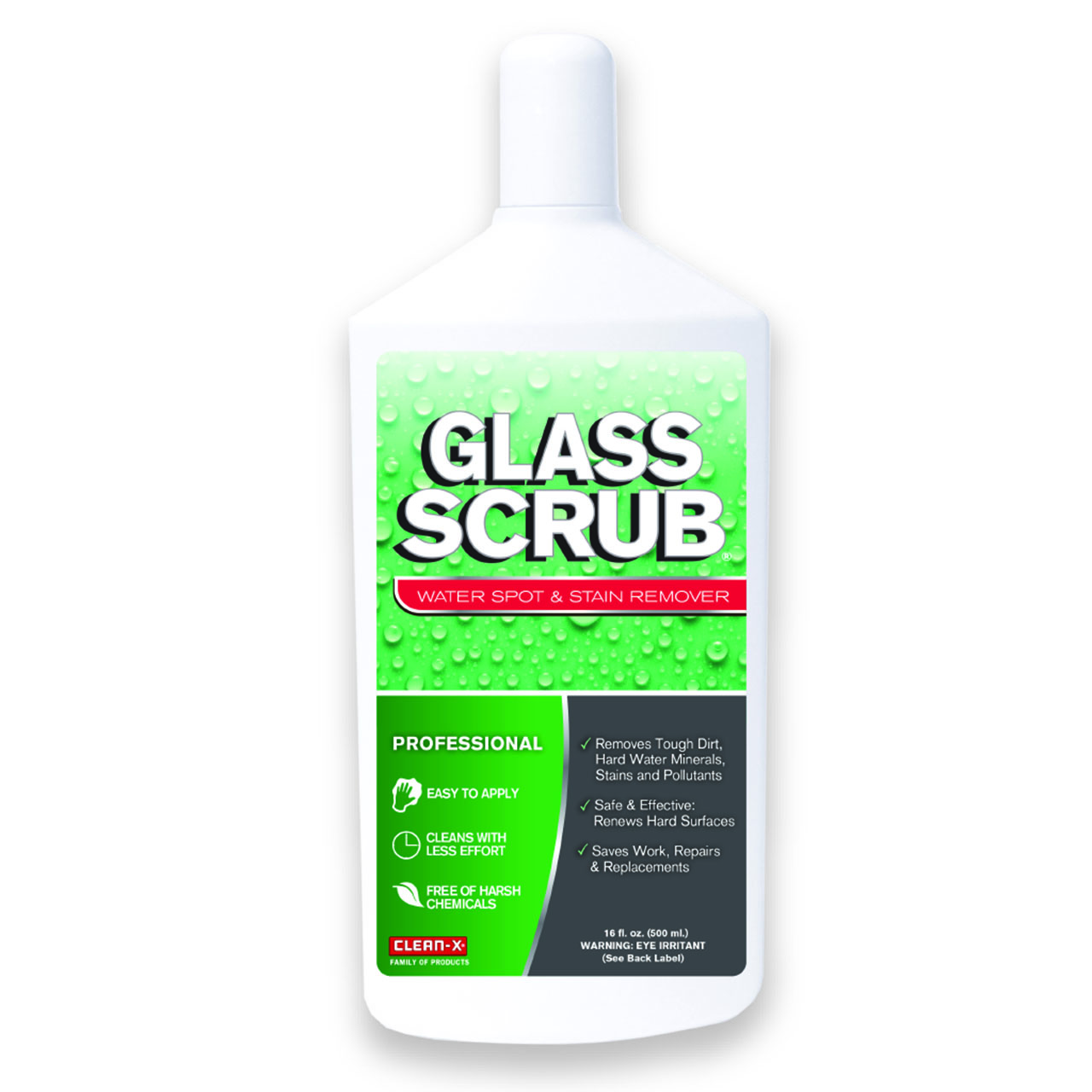 GLASS SCRUB® Water Spot & Stain Remover 500ml GLASS SCRUB® Water Spot & Stain Remover 500ml