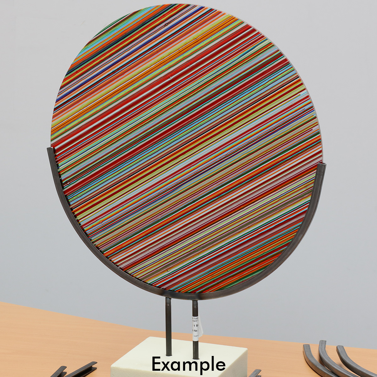 Glashalter kurz, Edelstahl halbrund für 20cm Glas Glashalter kurz, Edelstahl halbrund für 20cm Glas