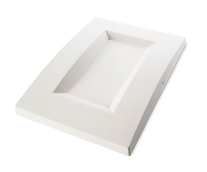 Fusingform 34x24x2cm Schale konvex