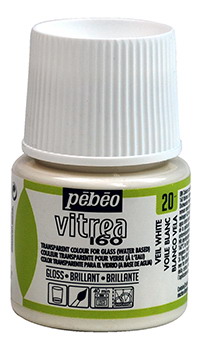 Glasfarbe Pebeo Vitrea160 Weisser Schleier 20 Glasfarbe Pebeo Vitrea160 Weisser Schleier 20