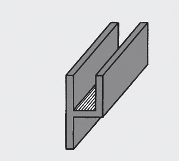 Randblei U flach Steg einseitig 6x5mm 1VE=50kg Randblei U flach Steg einseitig 6x5mm 1VE=50kg