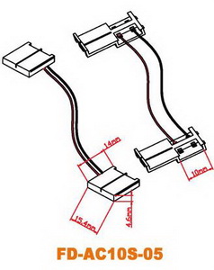 LED-Steckverbinder für 10mm, +Kabel +Verbinder