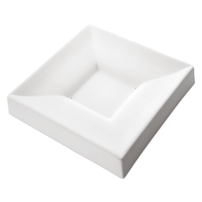Fusingform 28x29x4cm Schale Quadrat doppelte Kurve Fusingform 28x29x4cm Schale Quadrat doppelte Kurve