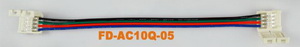 LED-Steckverbinder für RGB 10mm, +Kabel +Verbinder