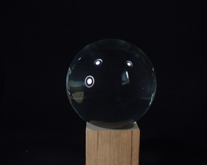 Glaskugel 150mm mit Bodenschliff