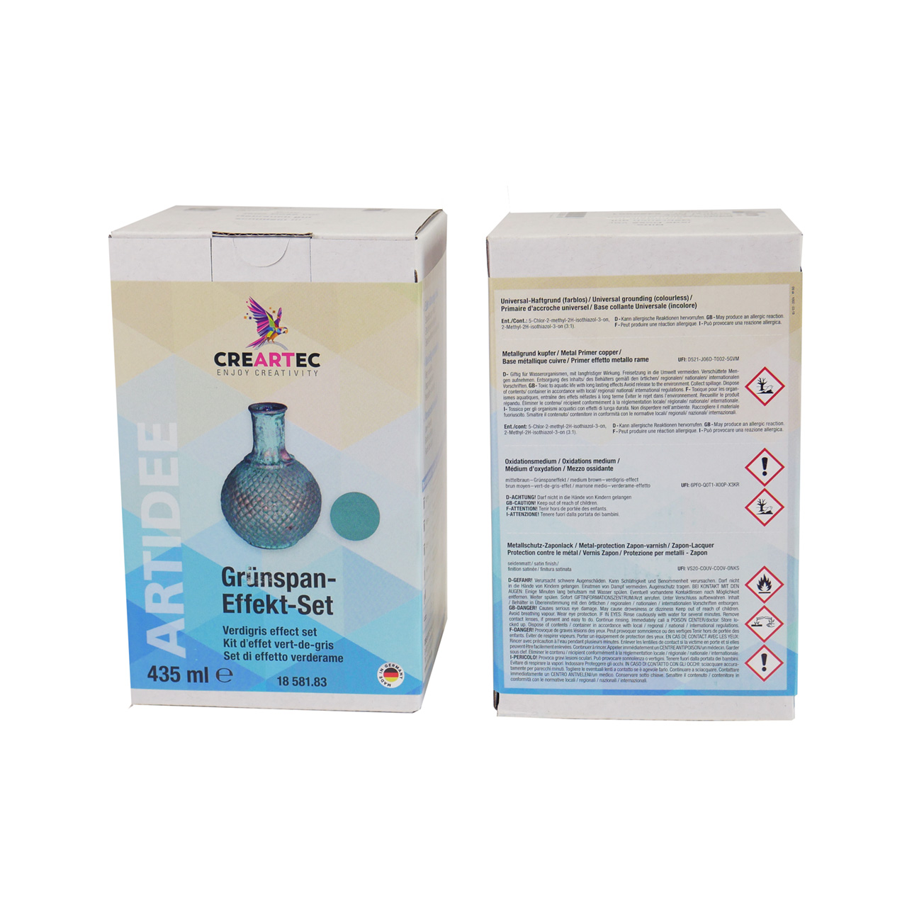 Metalloxidation Grünspan Effekt Set Metalloxidation Grünspan Effekt Set