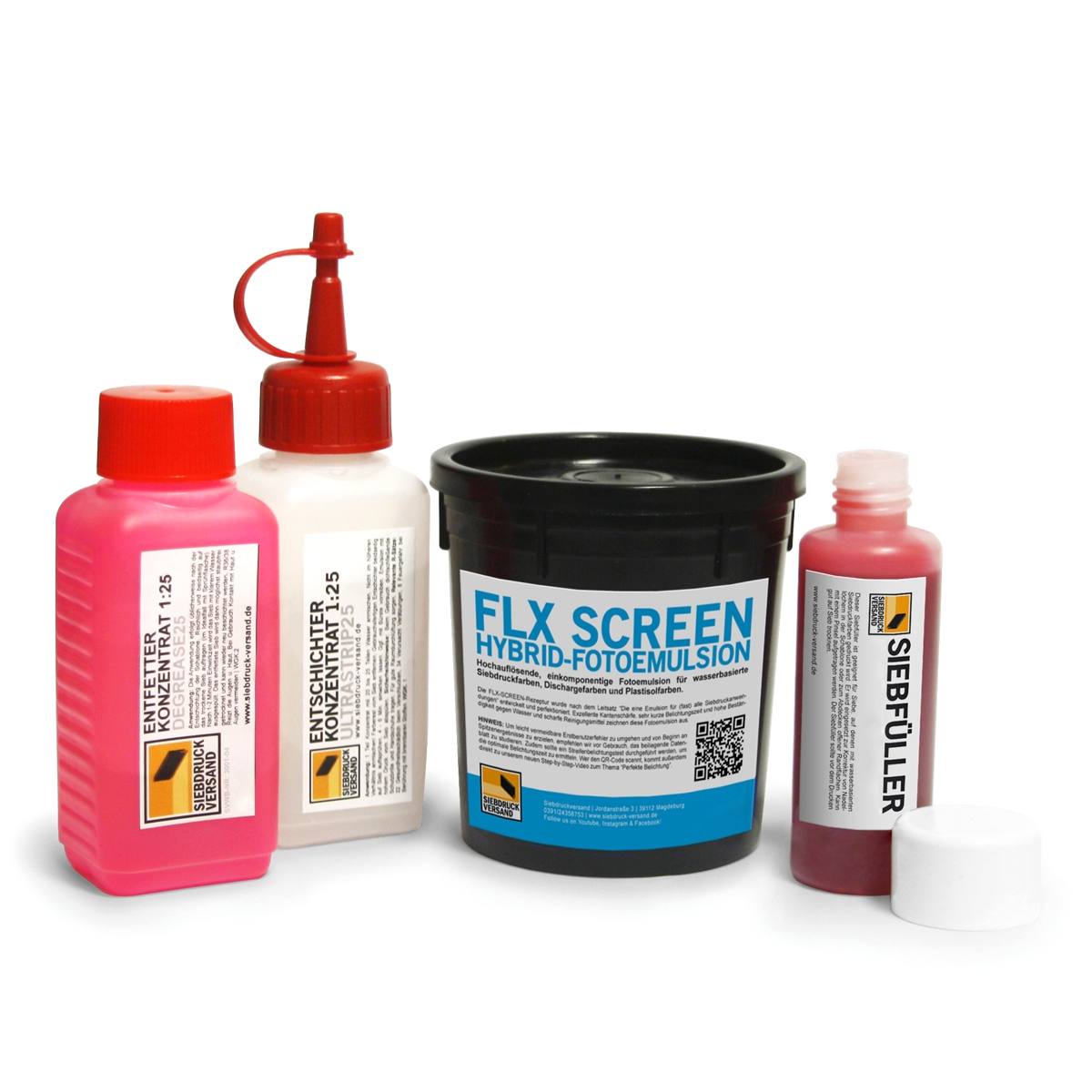 Powder Printing Chemical Set of 4 Powder Printing Chemical Set of 4