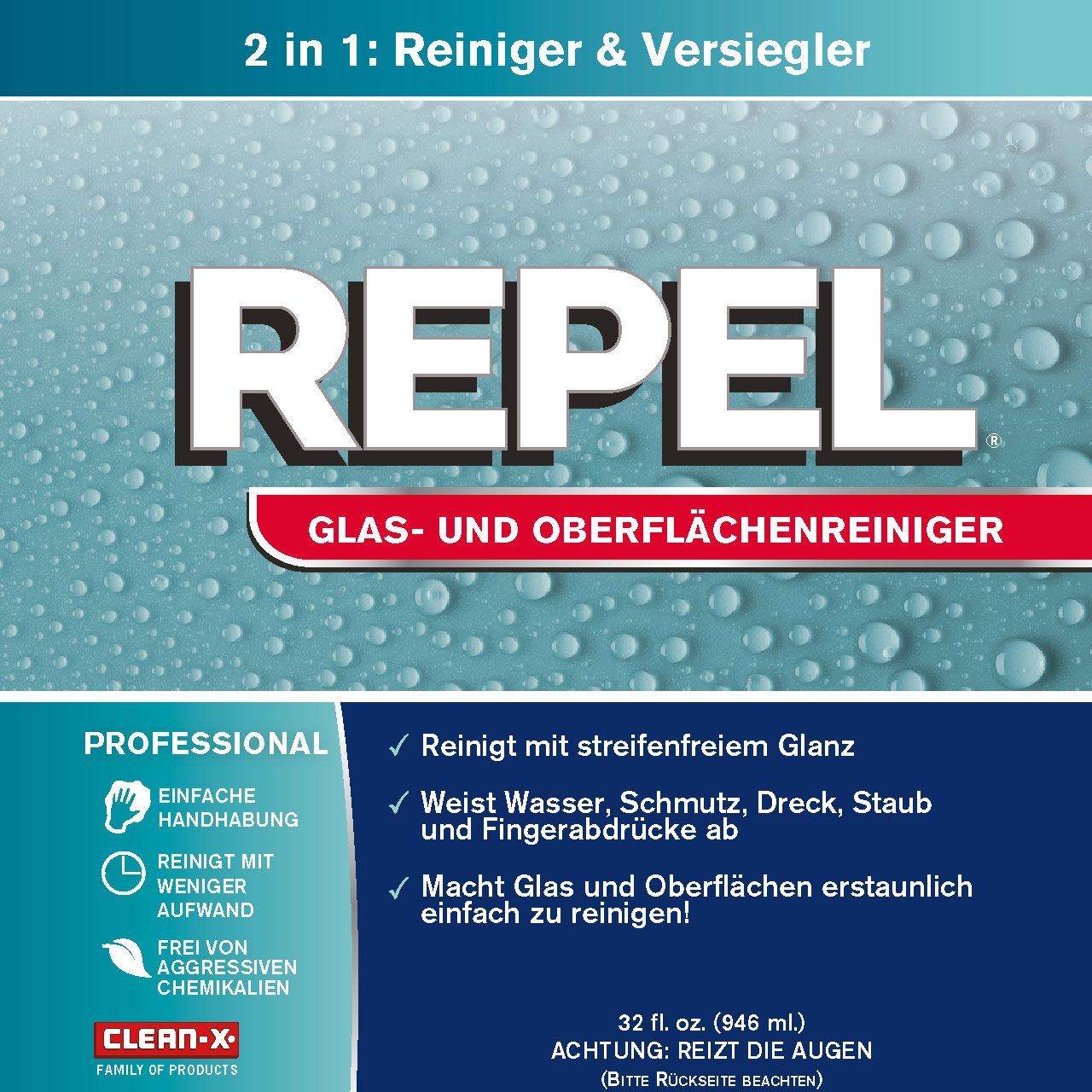 REPEL® Glass- and Surface Cleaner 120ml REPEL® Glass- and Surface Cleaner 120ml