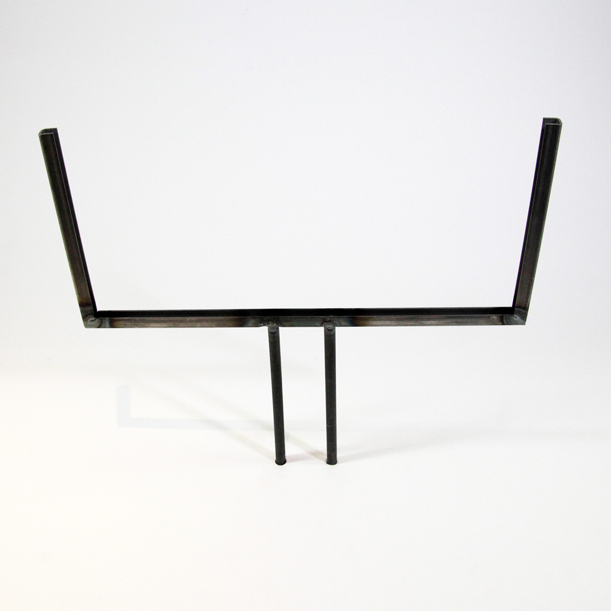 Glashalter kurz, Edelstahl rechteckig für 30cm Glas Glashalter kurz, Edelstahl rechteckig für 30cm Glas