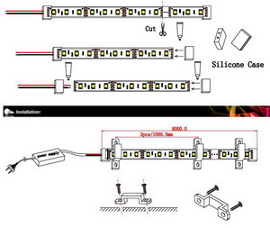 LED-Strip, 5m, WW, 60LED/m, 24V, 14,4W/m, IP68 LED-Strip, 5m, WW, 60LED/m, 24V, 14,4W/m, IP68