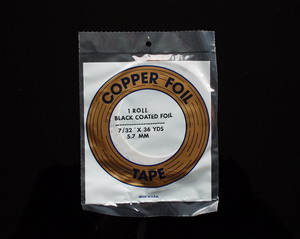 EDCO Kupferfolie schwarz 7/32" 5,6mm EDCO Kupferfolie schwarz 7/32" 5,6mm