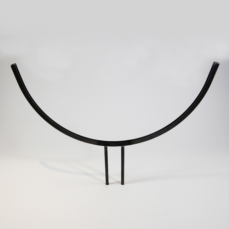 Glashalter kurz, Edelstahl halbrund für 40cm Glas Glashalter kurz, Edelstahl halbrund für 40cm Glas