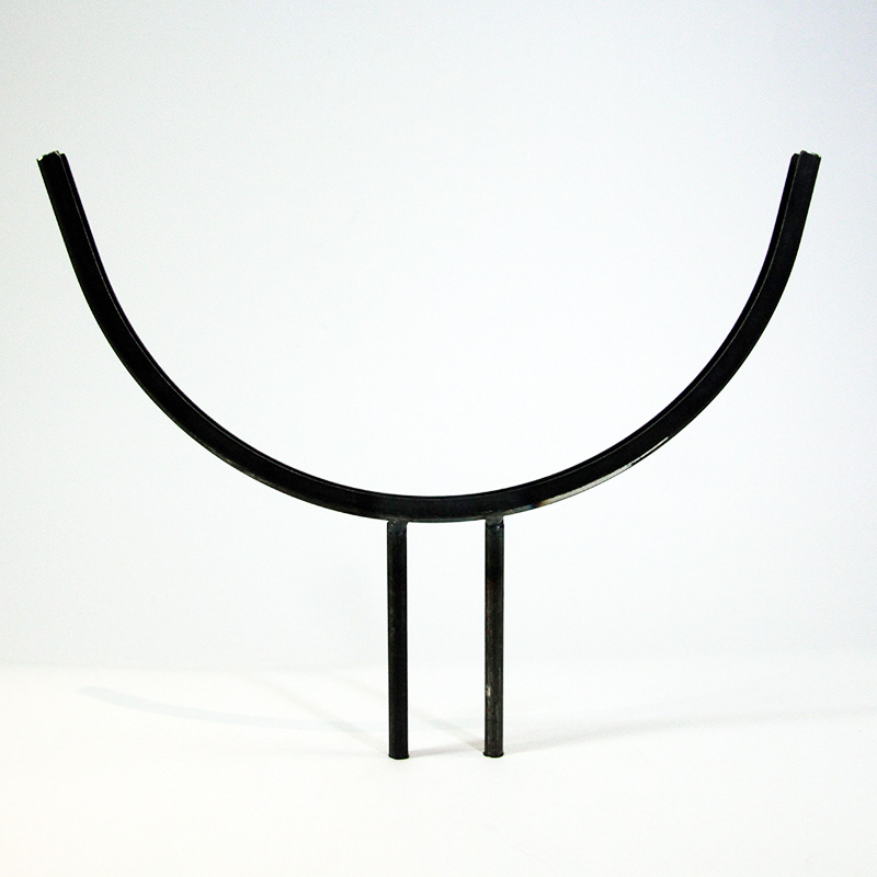 Glashalter kurz, Edelstahl halbrund für 30cm Glas Glashalter kurz, Edelstahl halbrund für 30cm Glas