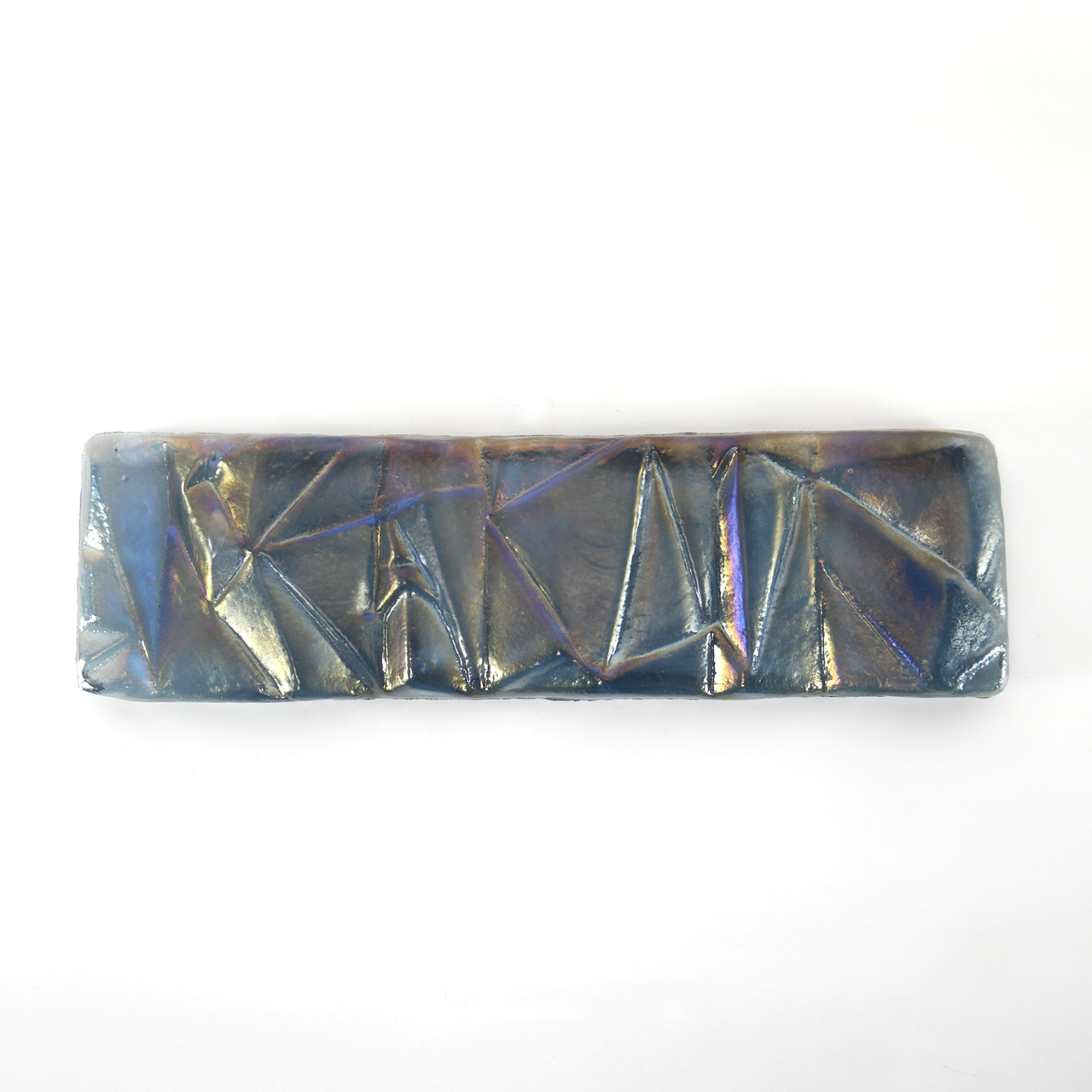 Glasfliese Big Rock Tidal grau iri Glasfliese Big Rock Tidal grau iri