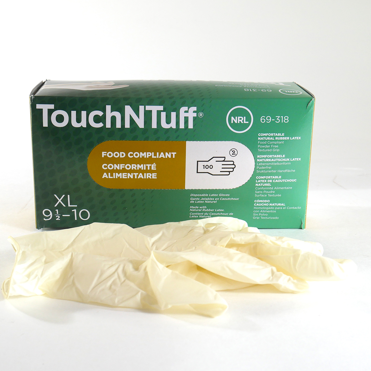 Single-use disposable Latex Gloves powder-free 100 pcs size L Single-use disposable Latex Gloves powder-free 100 pcs size L