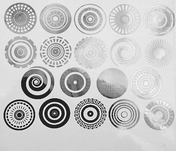 Fusing Decal Kleine Kreismuster Schwarz Fusing Decal Kleine Kreismuster Schwarz