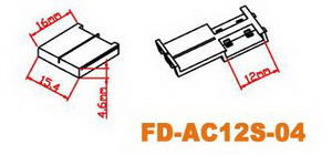 LED-Steckverbinder für 12mm