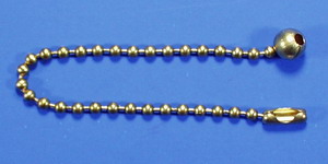 Beaded chain for pull switch brass Beaded chain for pull switch brass